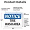 Signmission Tire Wash Area, 14 in W x Rectangle, Vinyl Decal OS-2PACK-NS-D-1014-L-18677 - alternate 3